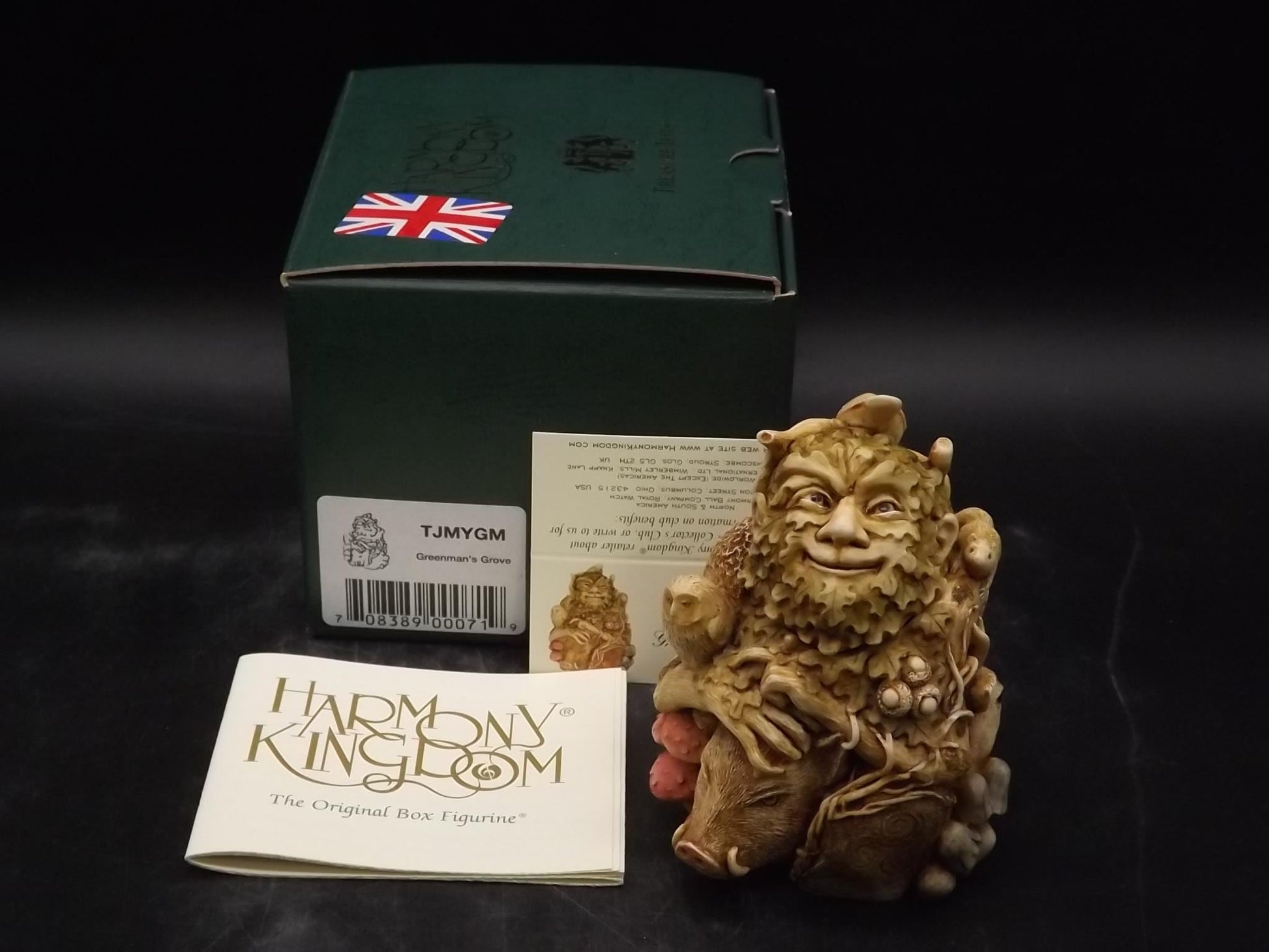 Vintage Harmony Kingdom Greenman Figurine: Treasure Jest Boxed