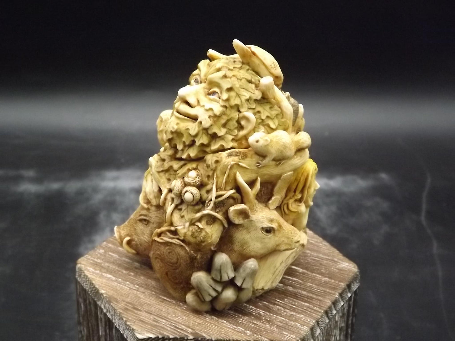 Vintage Harmony Kingdom Greenman Figurine: Treasure Jest Boxed