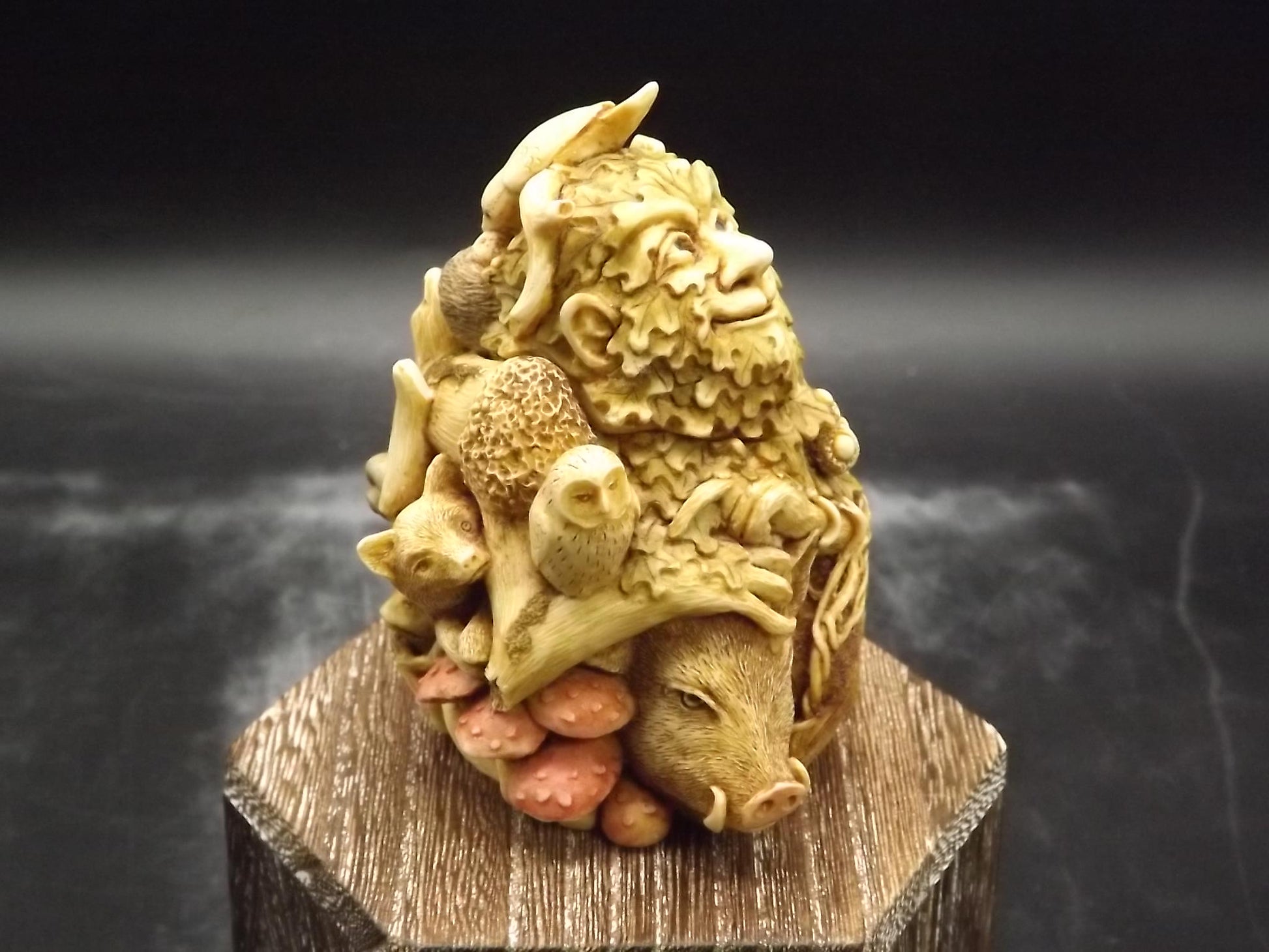 Vintage Harmony Kingdom Greenman Figurine: Treasure Jest Boxed