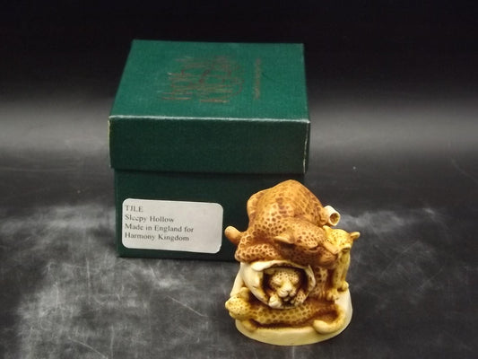 Retired 1996 Harmony Kingdom "Sleepy Hollow" Jest Figurine TJLE with original box. Excellent condition.