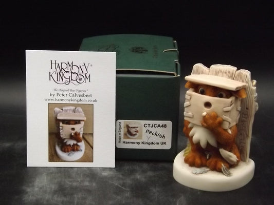 Vintage Harmony Kingdom "Peckish" Limited Edition of only 300 pieces Jest Figurine CTJCA48 with original box and COA. Excellent condition.