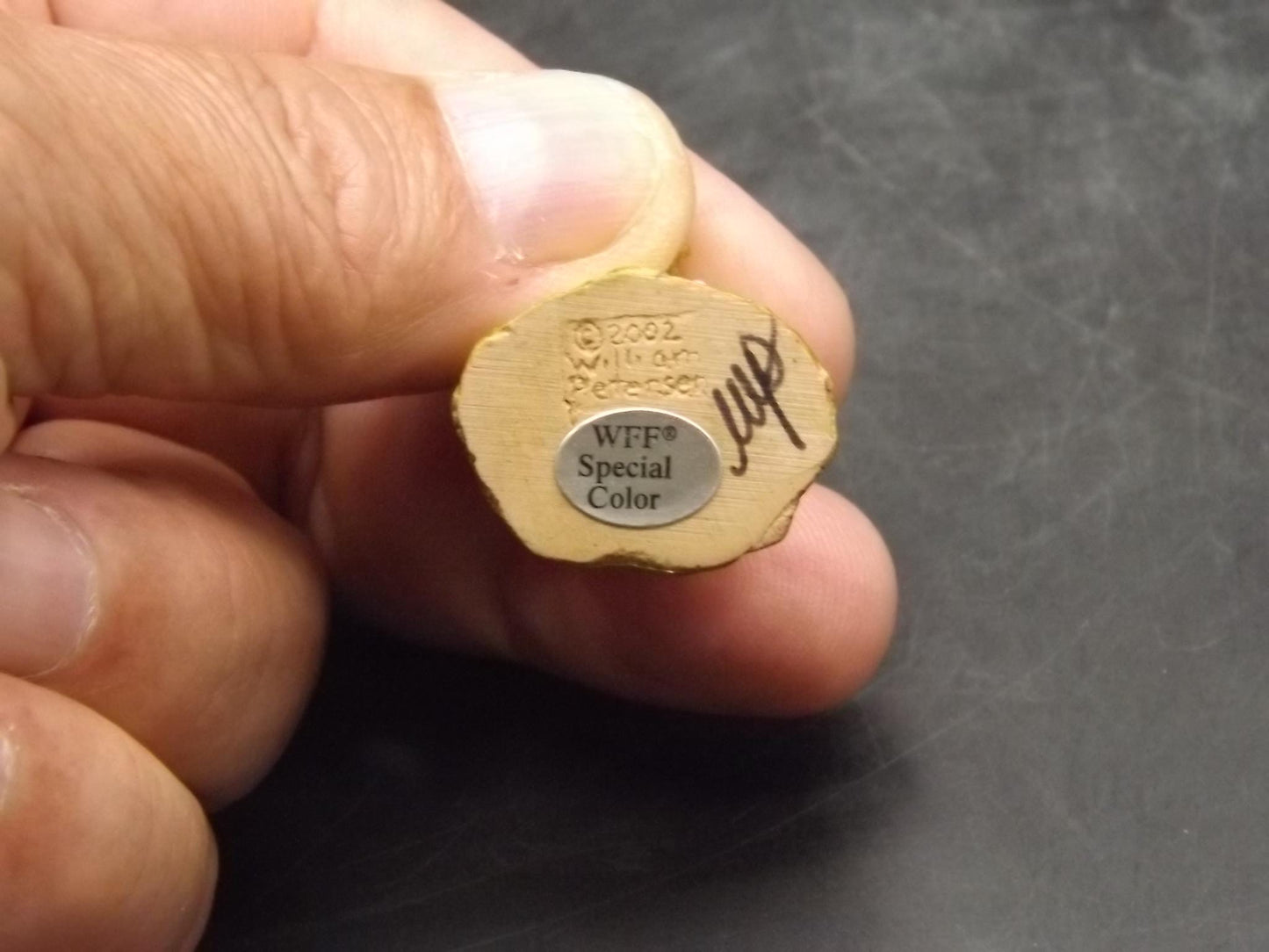 Vintage Wee Forest Folk Mouse Figurine: "Yummy" Strawberry Ice Cream