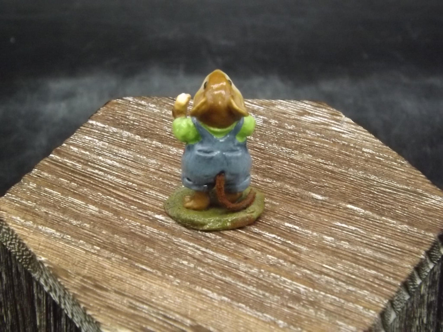 Rare Wee Forest Folk Mouse Figurine: "Double Delight" Ice Cream, 2000