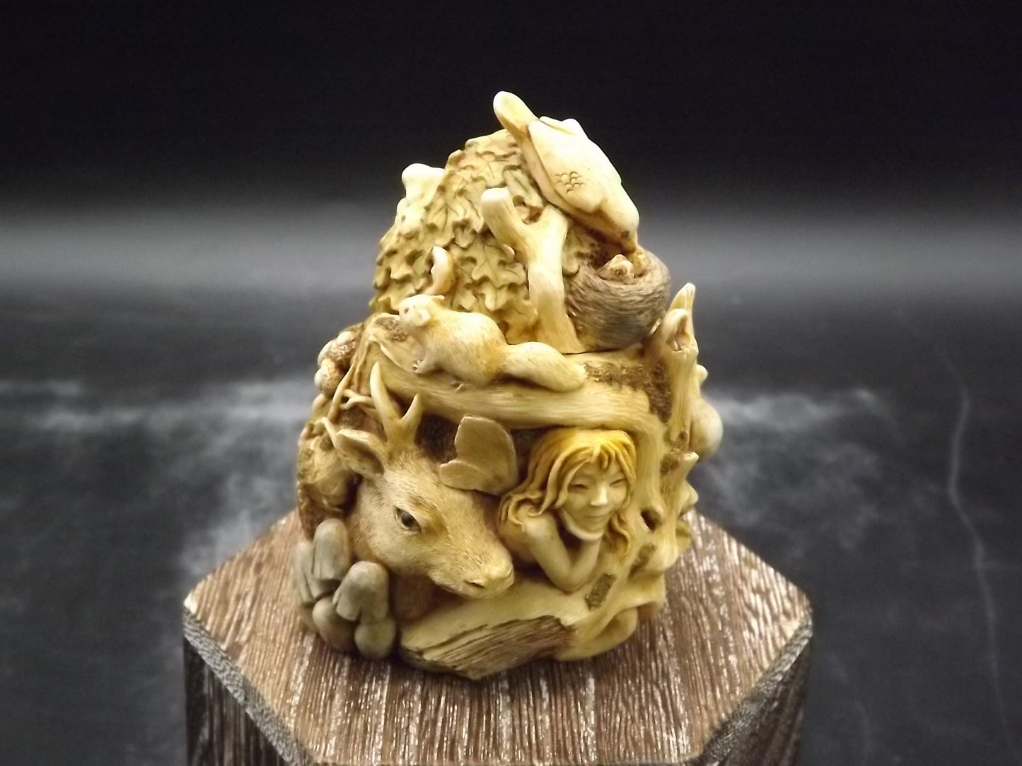 Vintage Harmony Kingdom Greenman Figurine: Treasure Jest Boxed