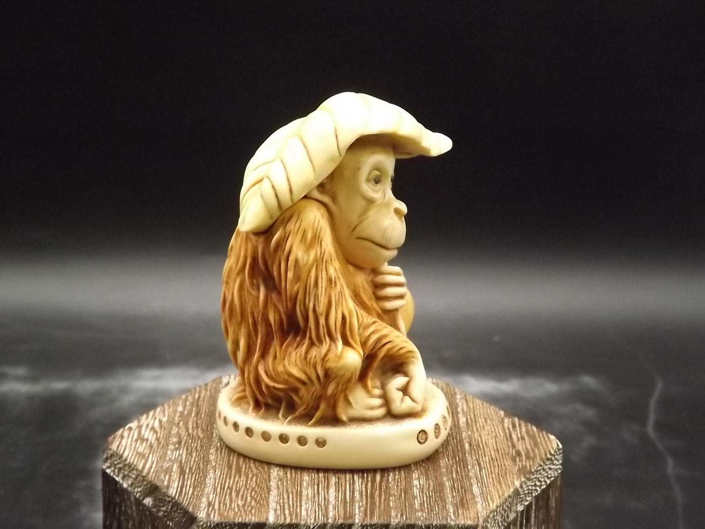 Retired 2000 Harmony Kingdom "Pongo's Palm" piece Excellent condition with original box and COA.