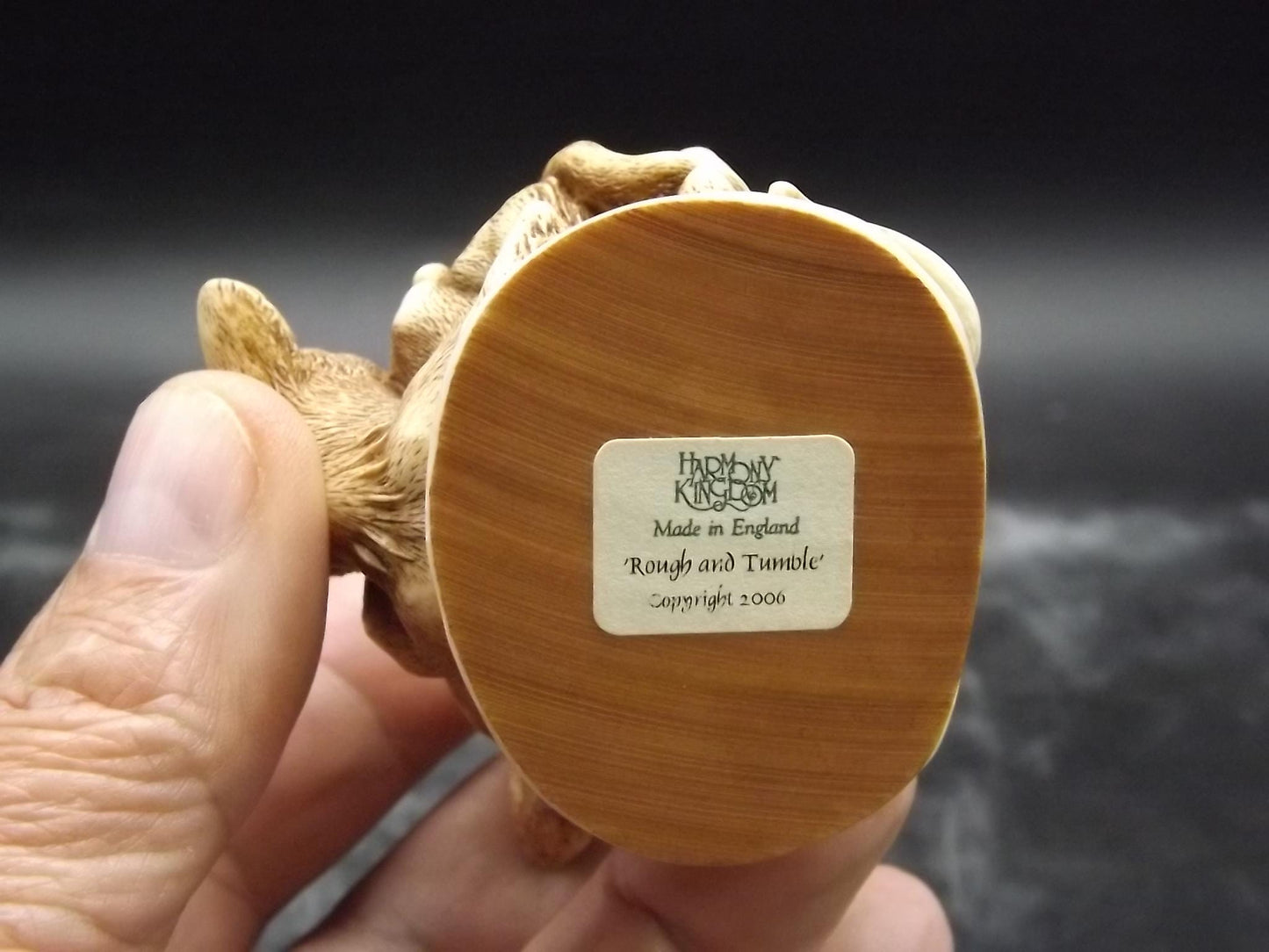 Vintage Harmony Kingdom Lion Cub Figurine: "Rough and Tumble" TJLI2