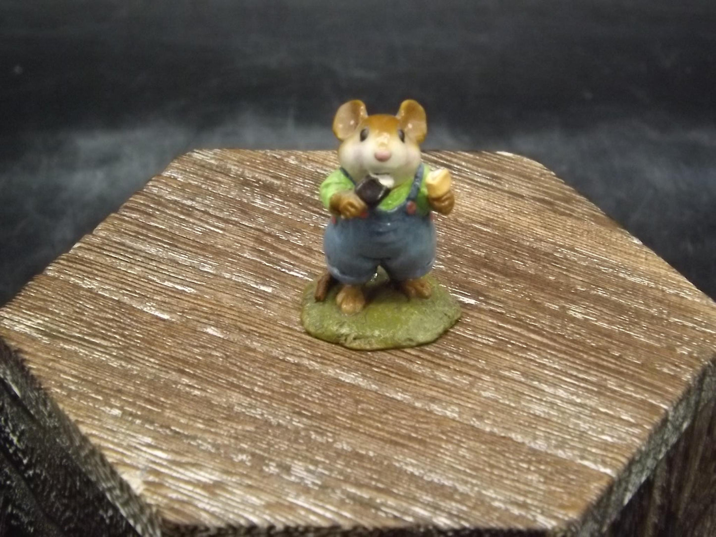 Rare Wee Forest Folk Mouse Figurine: "Double Delight" Ice Cream, 2000
