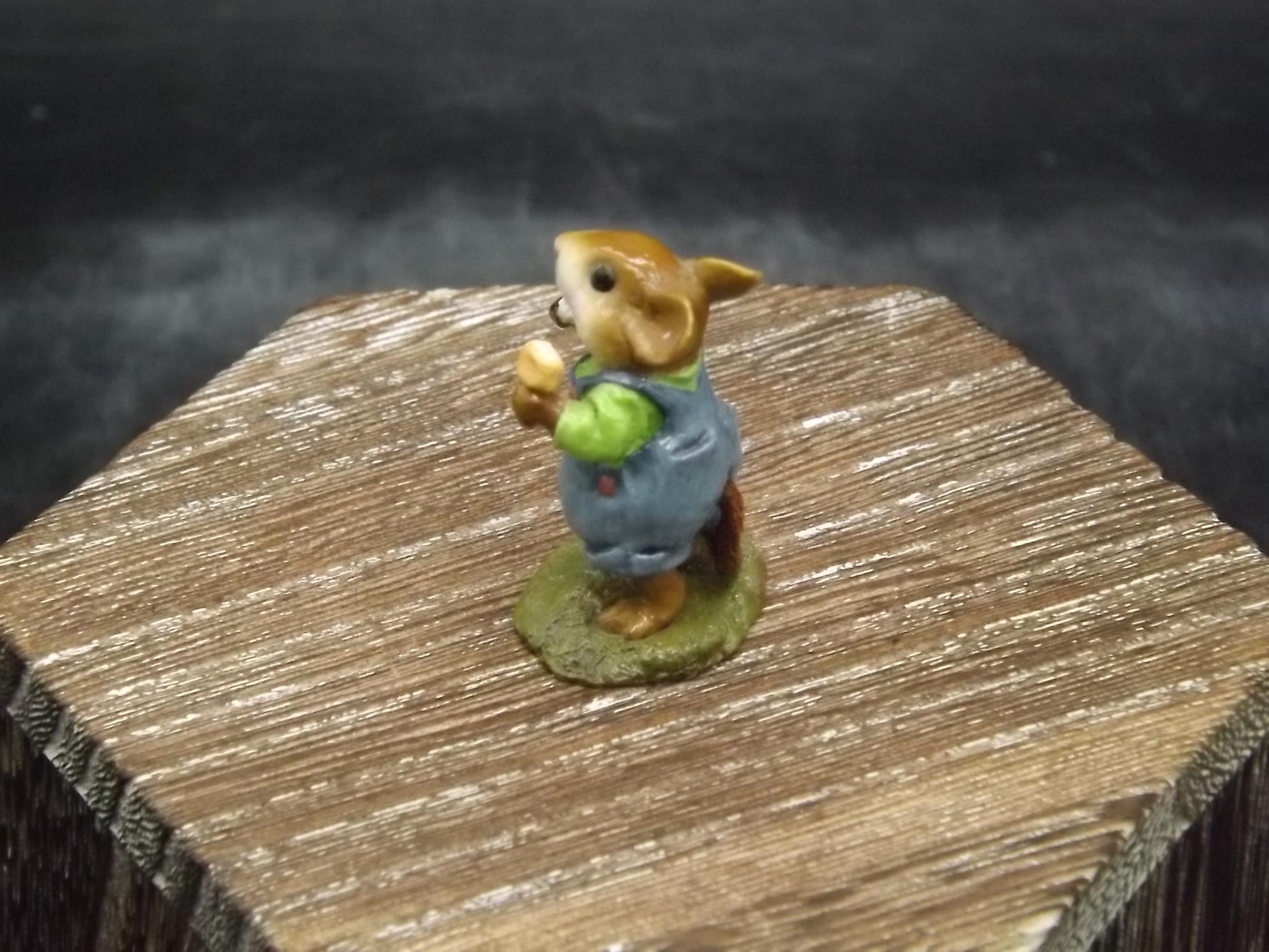 Rare Wee Forest Folk Mouse Figurine: "Double Delight" Ice Cream, 2000