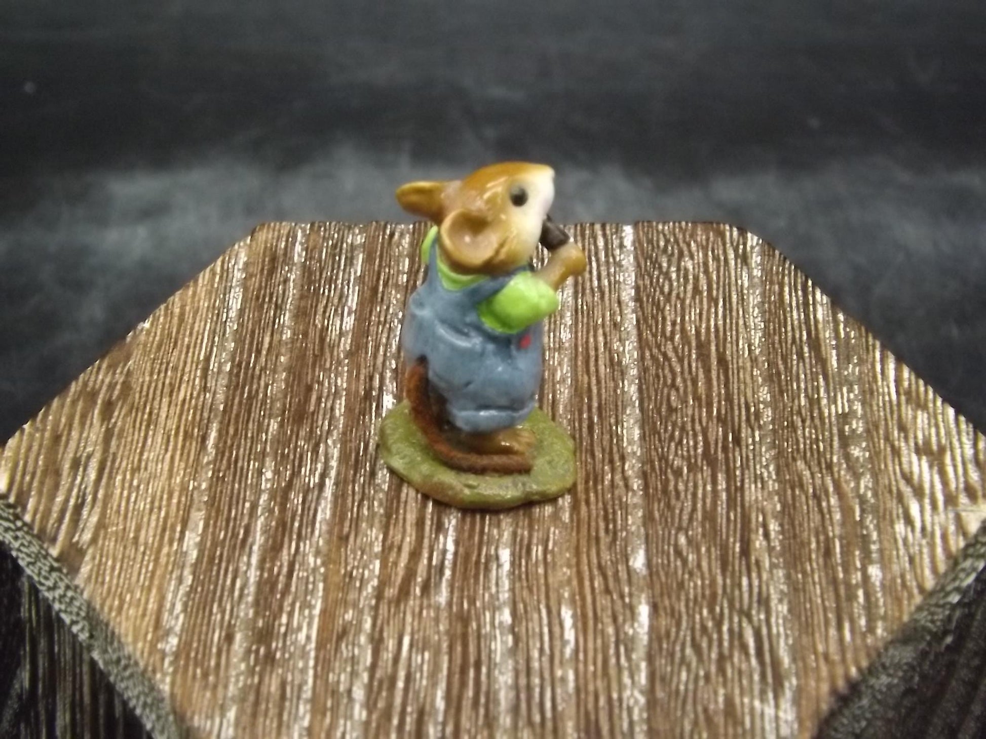 Rare Wee Forest Folk Mouse Figurine: "Double Delight" Ice Cream, 2000