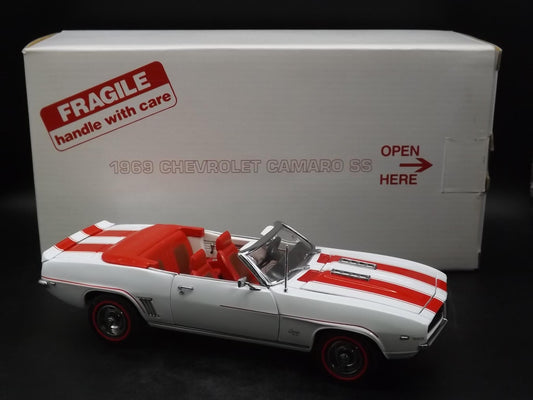 Vintage Danbury Mint 1969 Chevrolet Camaro SS Convertible Diecast Model Car with Box