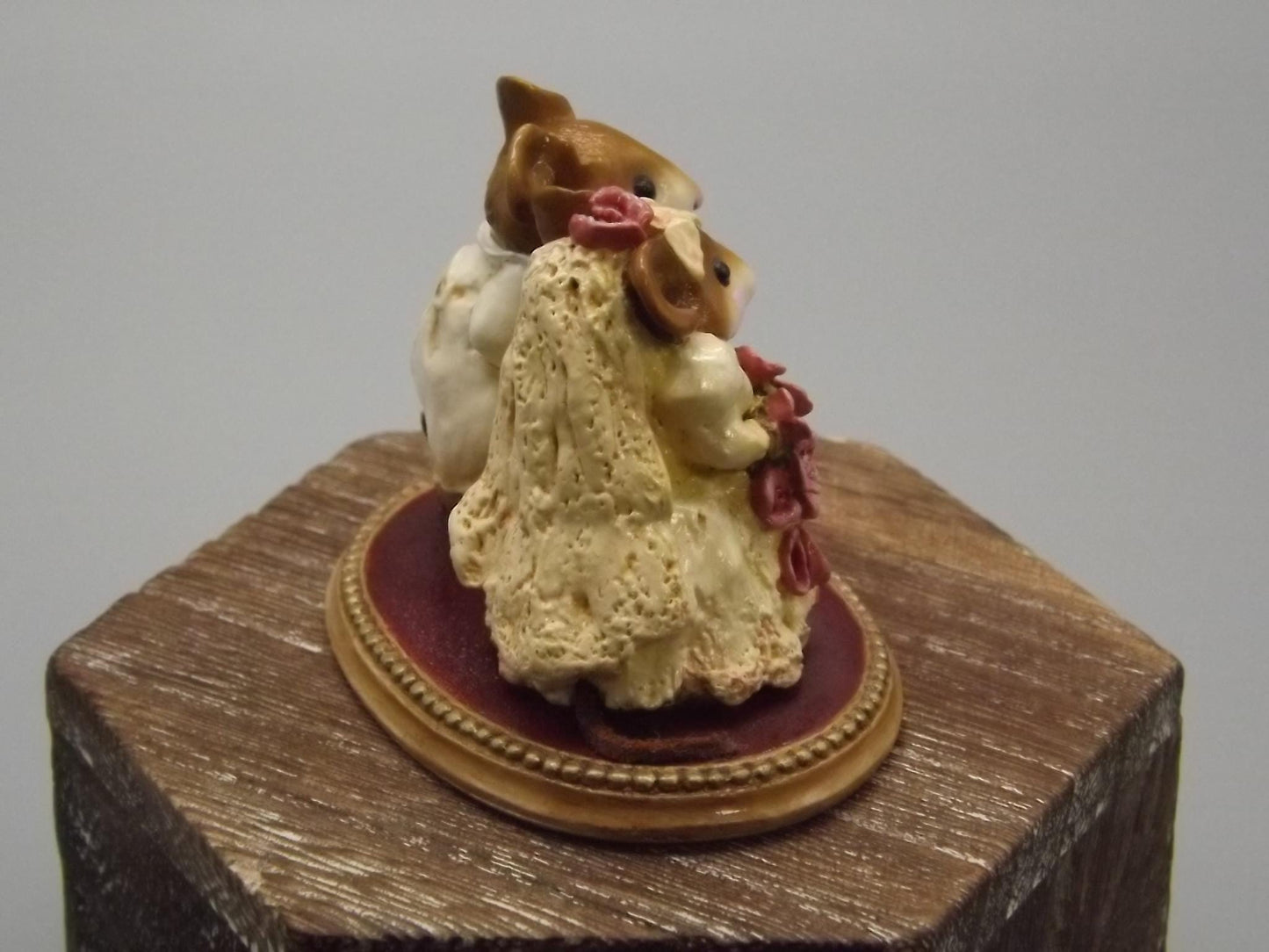 Vintage Wee Forest Folk Mice: "The Wedding Pair" Figurine, 1994