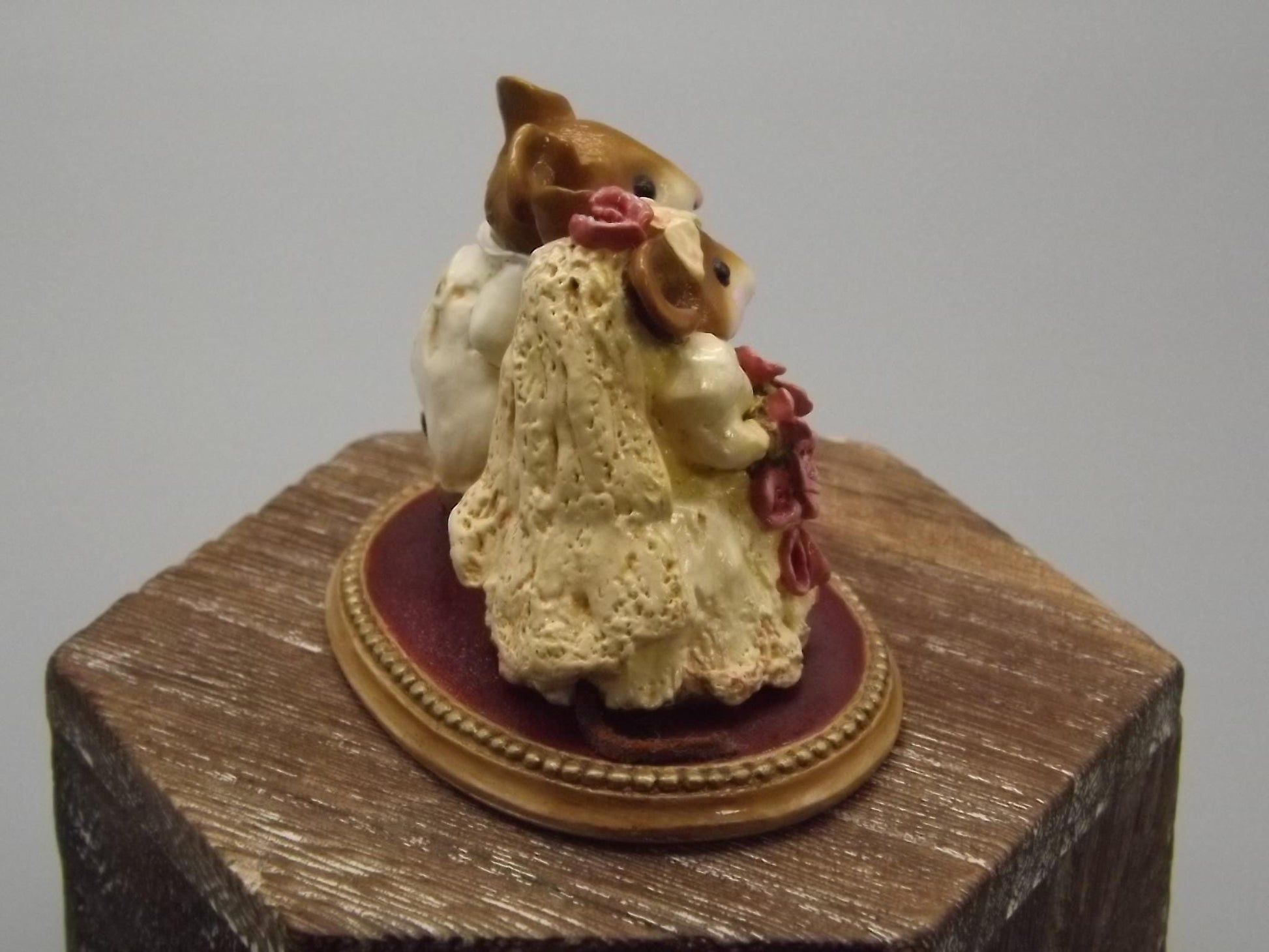 Vintage Wee Forest Folk Mice: "The Wedding Pair" Figurine, 1994