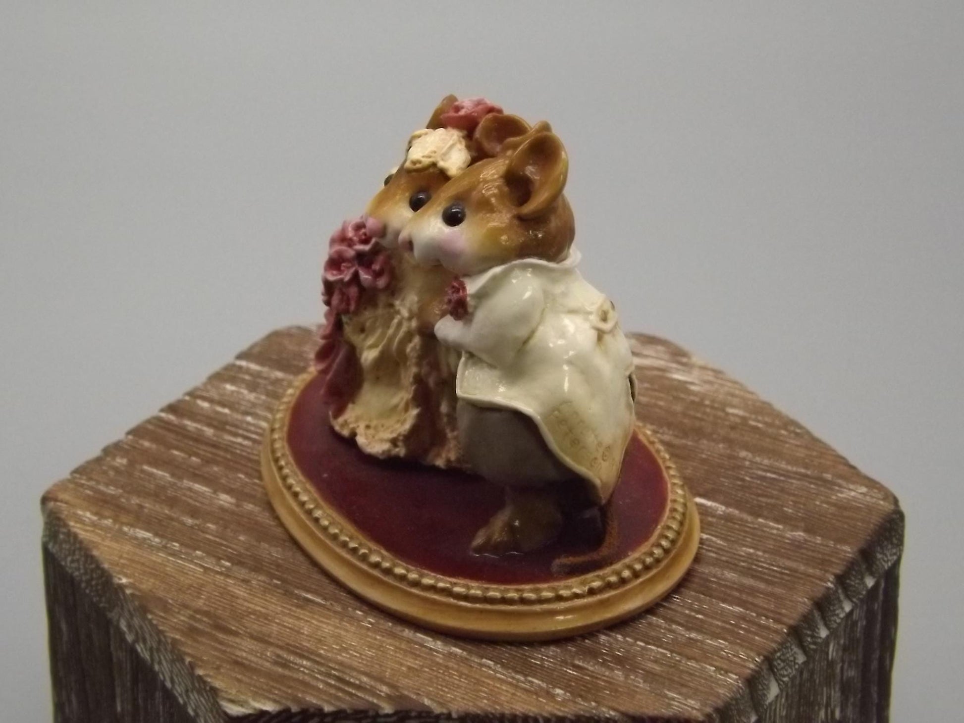 Vintage Wee Forest Folk Mice: "The Wedding Pair" Figurine, 1994