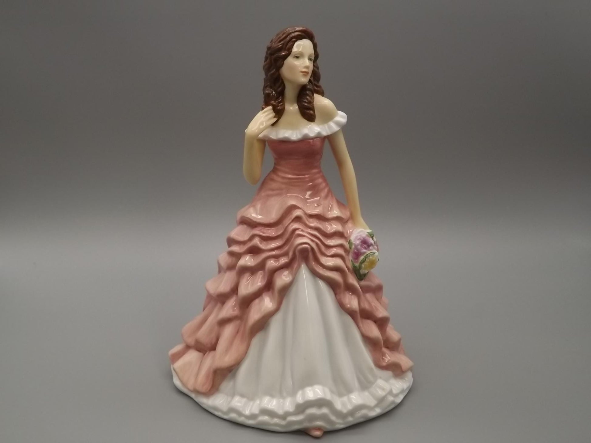 Vintage Royal Doulton Figurine: Chrysanthemum Cheerfulness HN 5510, November Flower (With Box & COA)