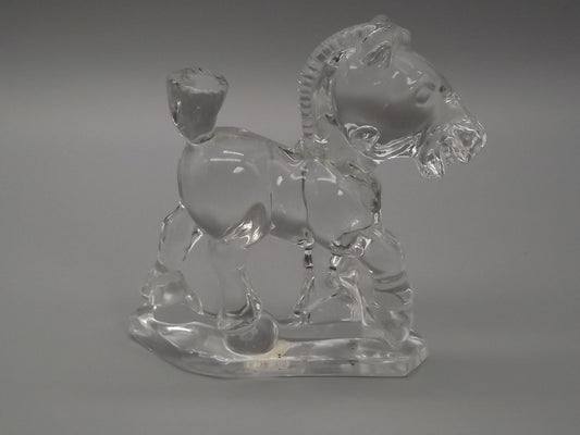 Vintage Heisey Clear Glass "Sparky" Horse Figure