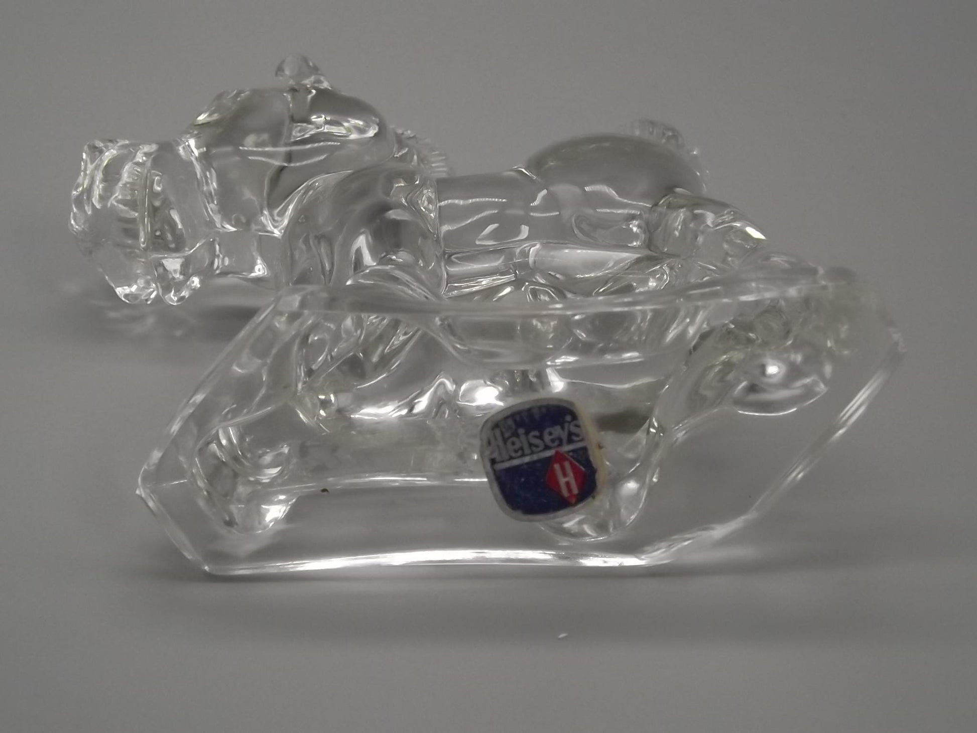 Vintage Heisey Clear Glass "Sparky" Horse Figure
