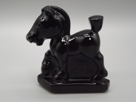 Vintage Heisey Imperial Black Glass "Sparky" Horse Figure