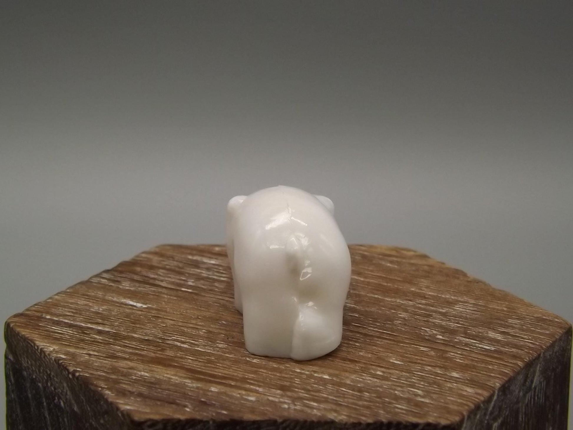 Heisey by Imperial white milk glass standing piglet.