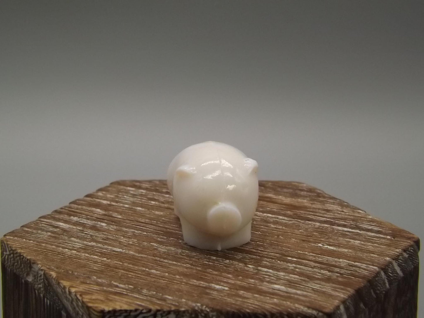 Heisey by Imperial white milk glass standing piglet.