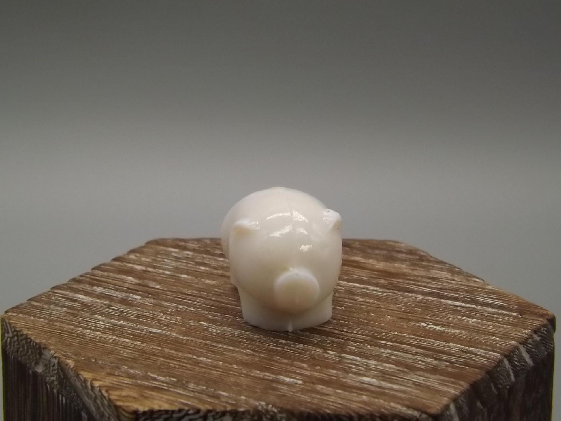 Heisey by Imperial white milk glass standing piglet.