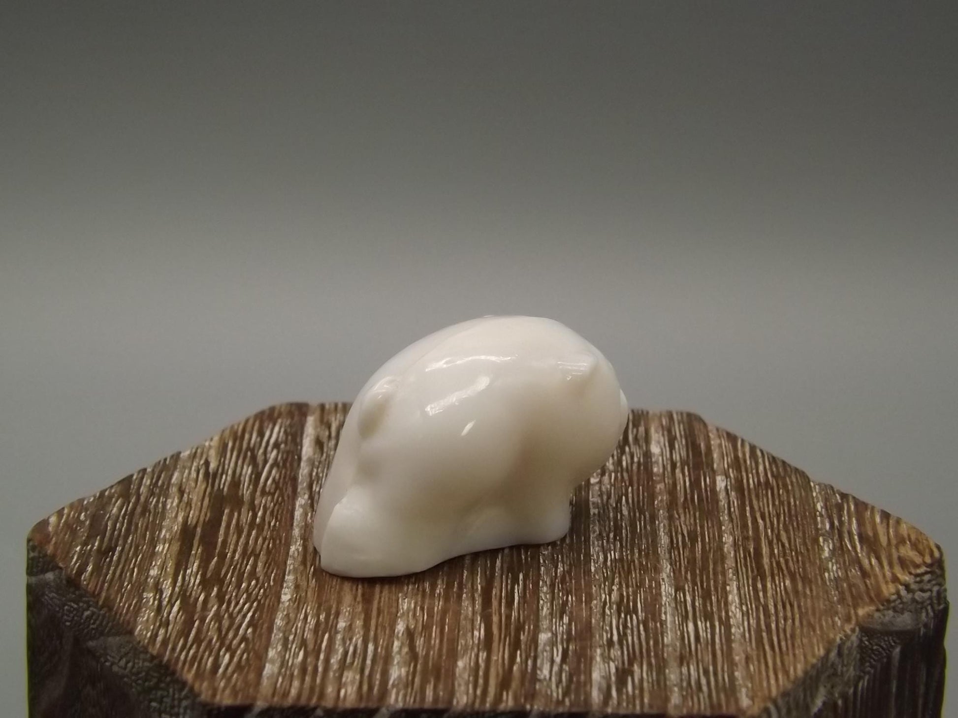 Heisey by Imperial white milk glass standing piglet.