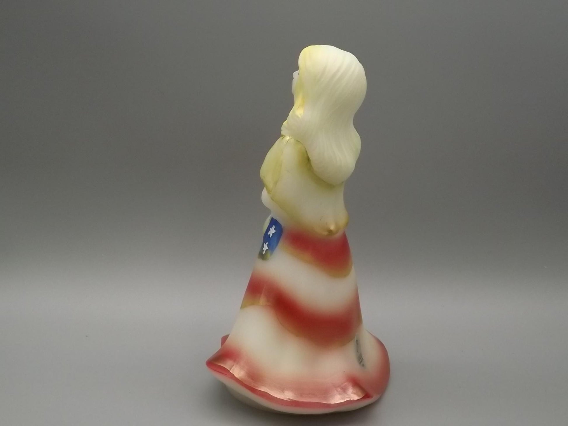 Vintage Fenton Patriotic Ellie Figurine: Hand-Painted First Edition