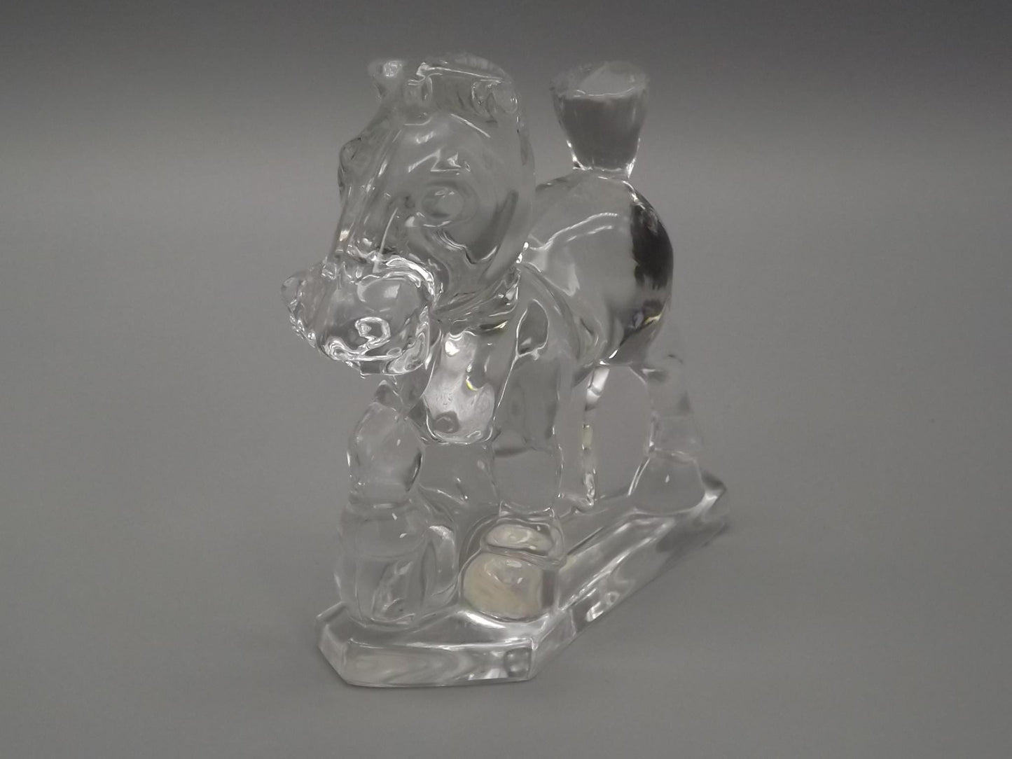 Vintage Heisey Clear Glass "Sparky" Horse Figure