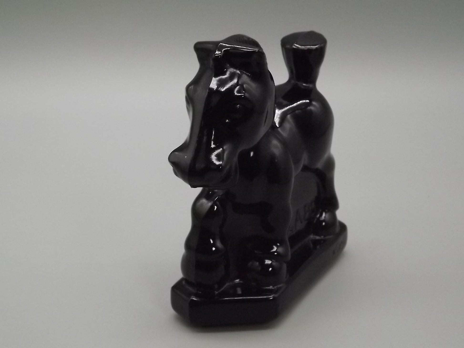 Vintage Heisey Imperial Black Glass "Sparky" Horse Figure