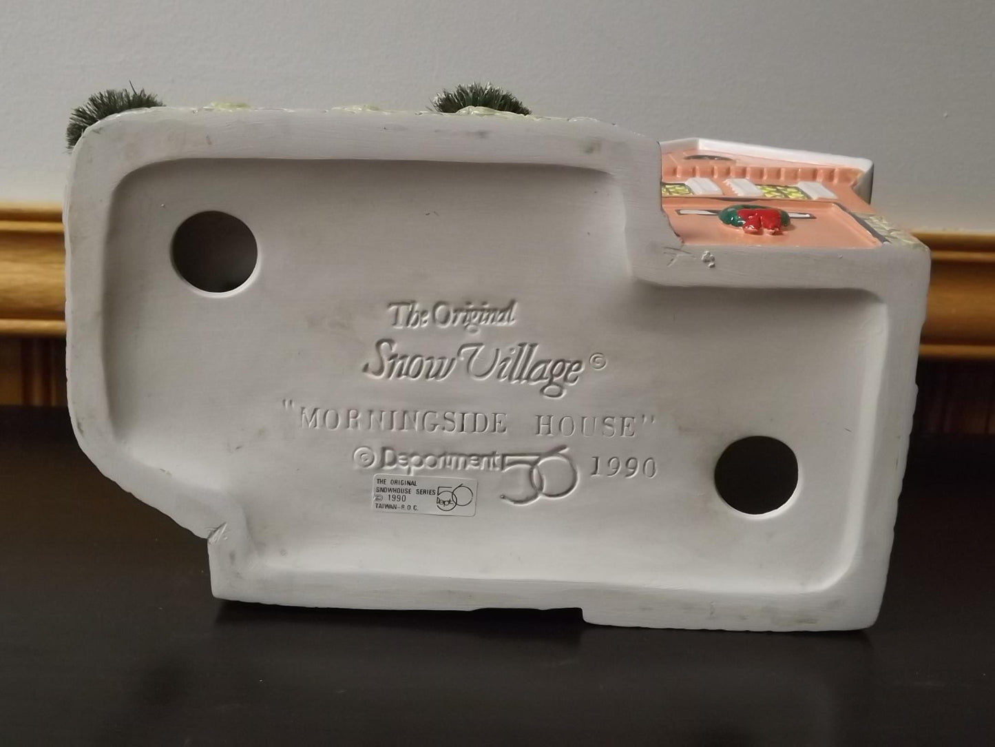 Vintage Snow Village Morningside House: Illuminated Christmas Figurine (With Box & COA)