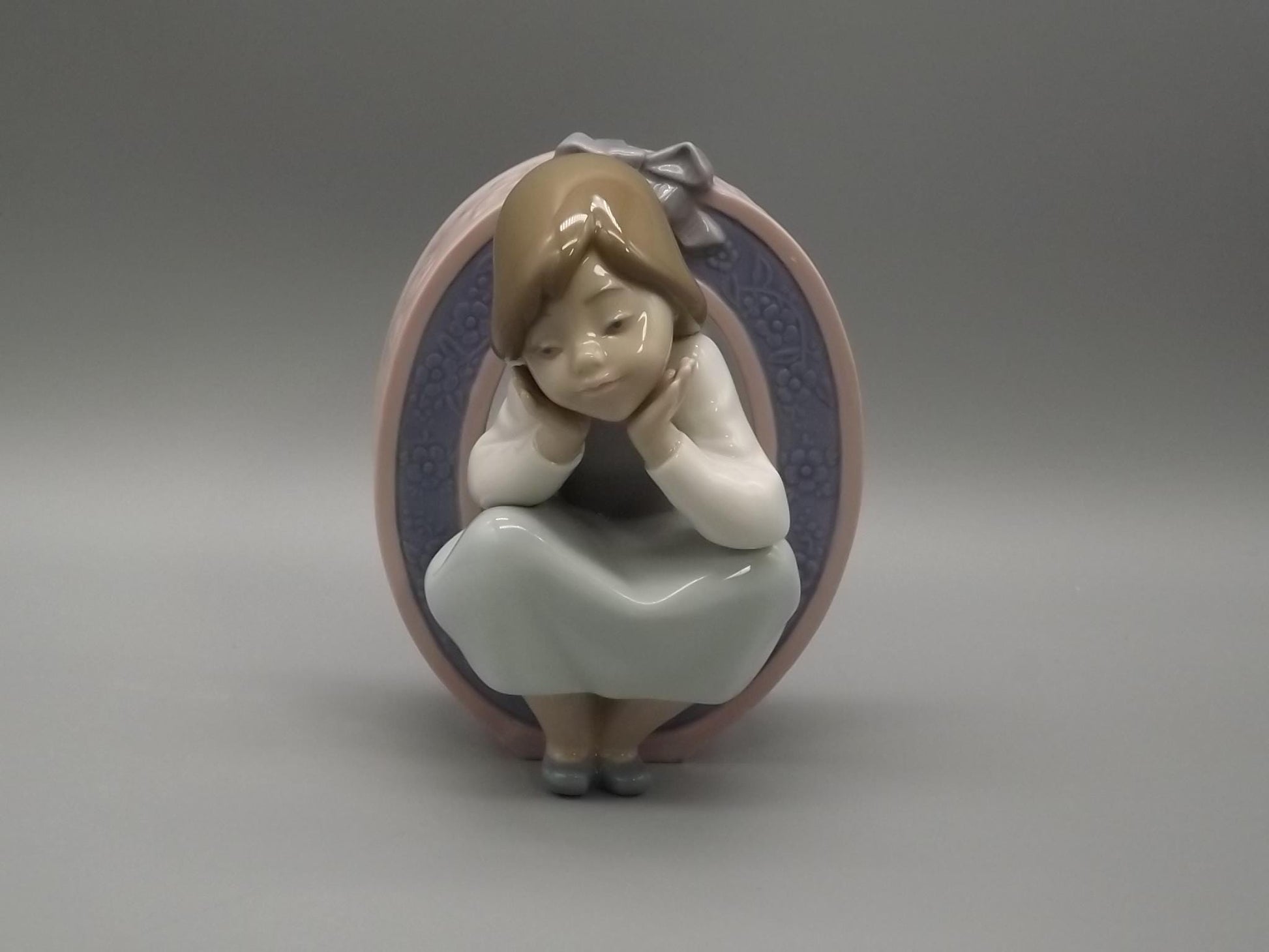 Vintage Lladro Figurine "O is for Olivia" #5148 - Girl in Letter