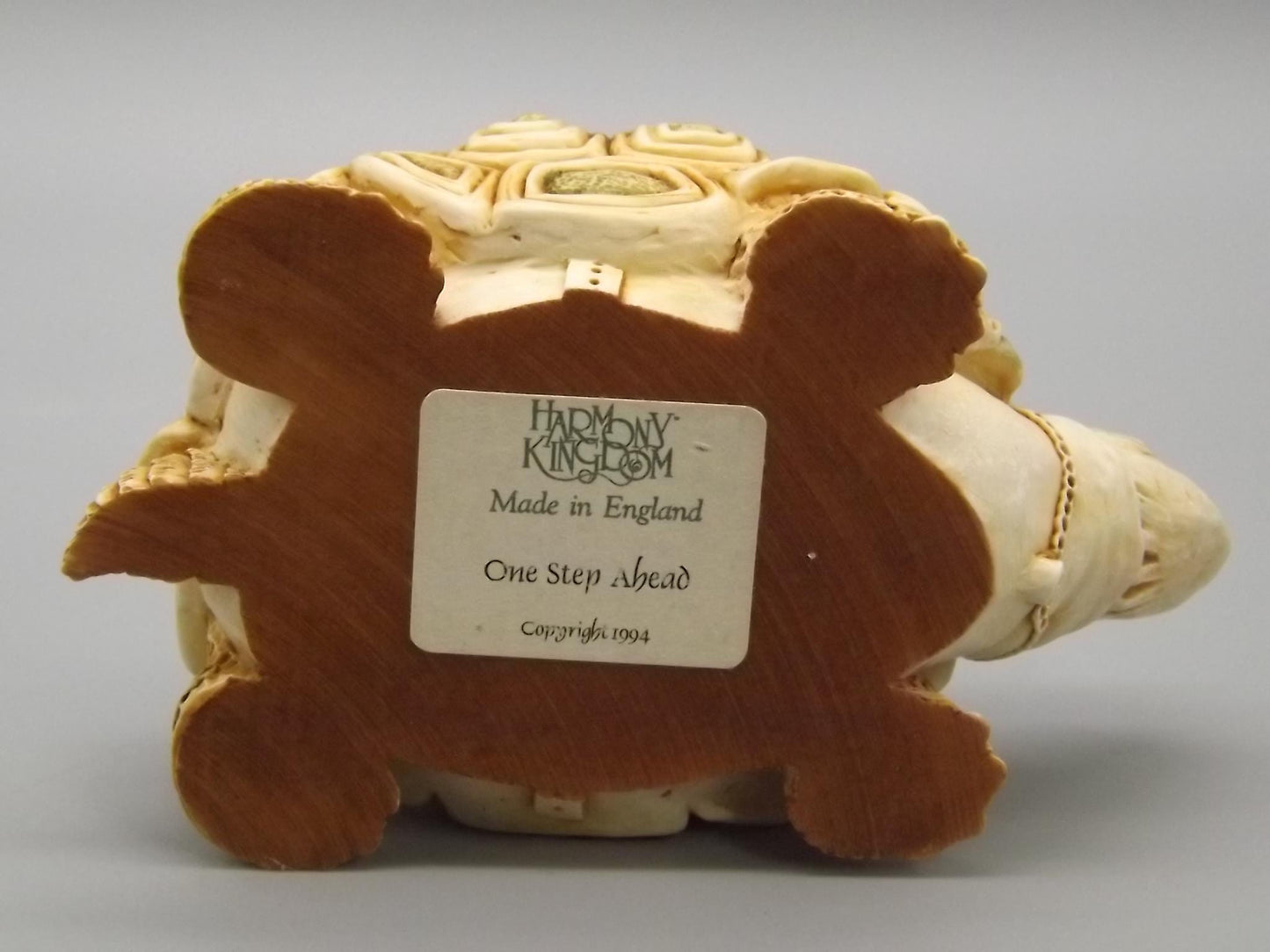Harmony Kingdom Turtle Figurine: "One Step Ahead" Box, 1994