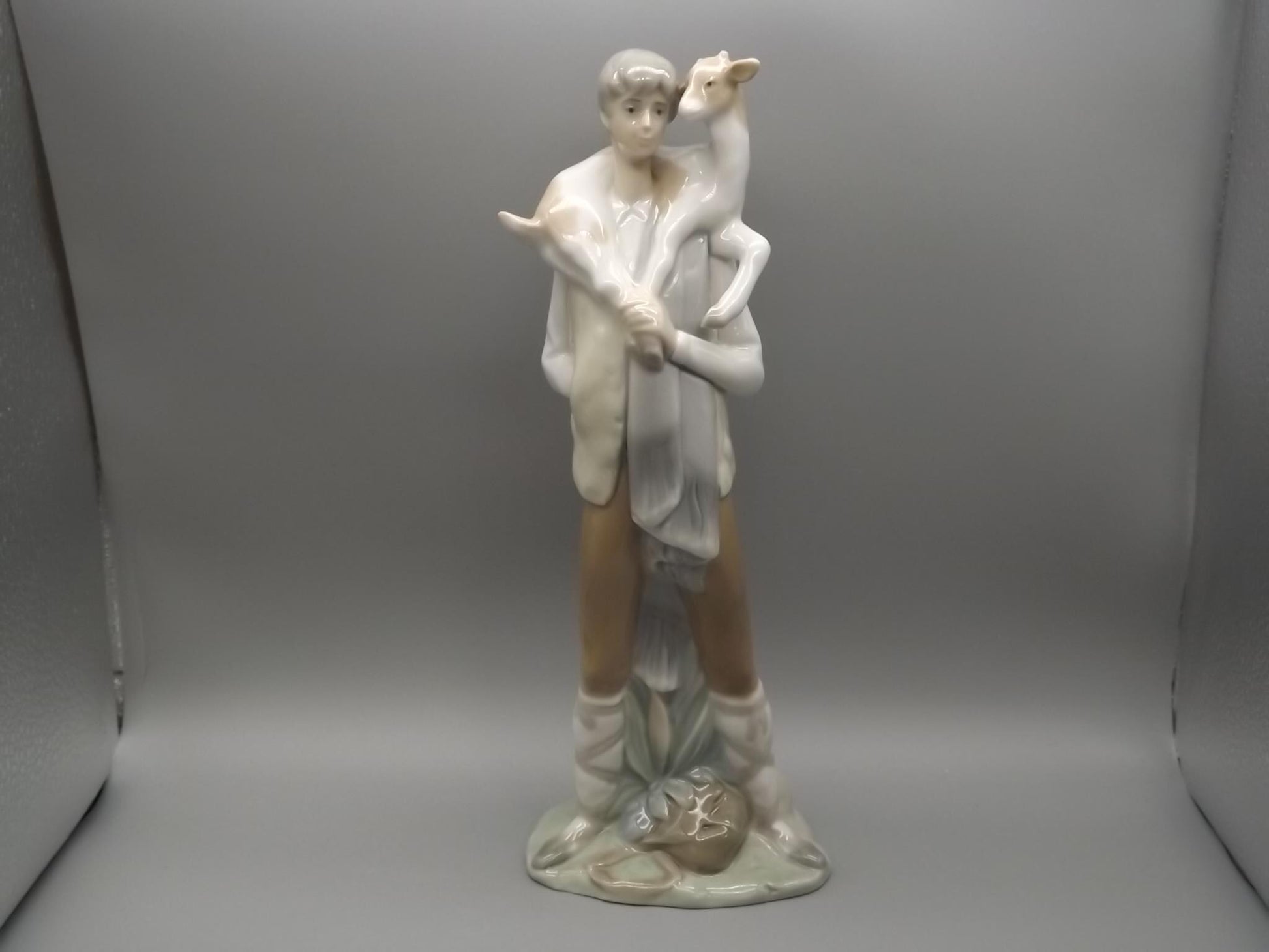 Vintage 1969 Lladro Figurine: "Boy with Goat" #4506