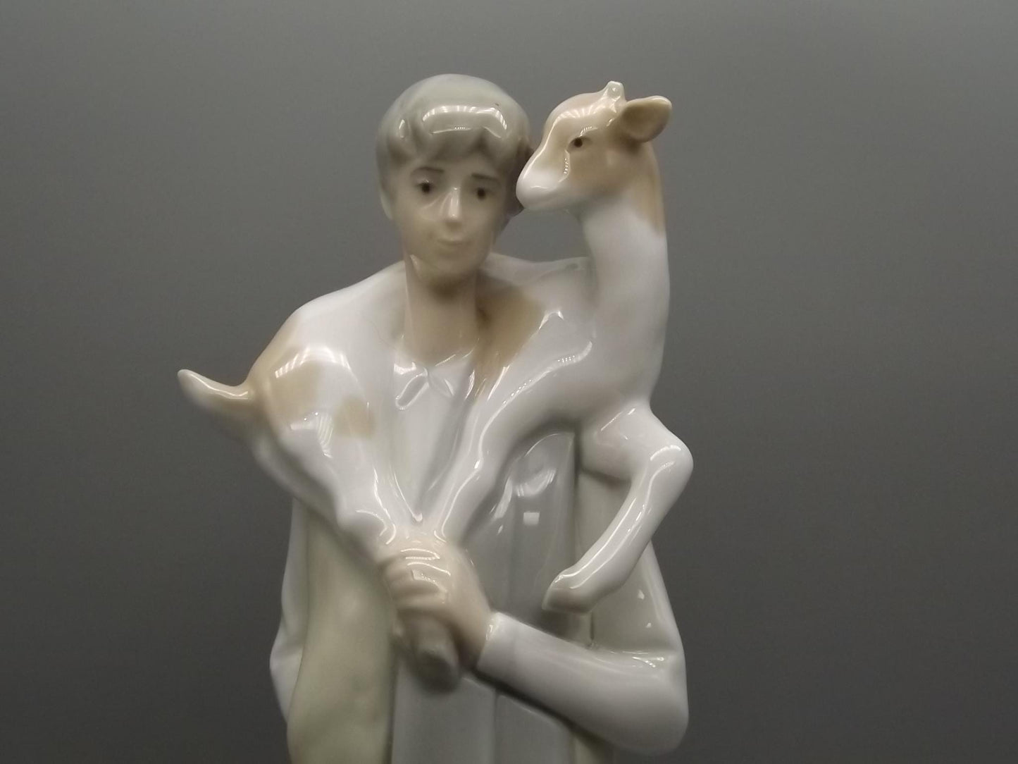 Vintage 1969 Lladro Figurine: "Boy with Goat" #4506