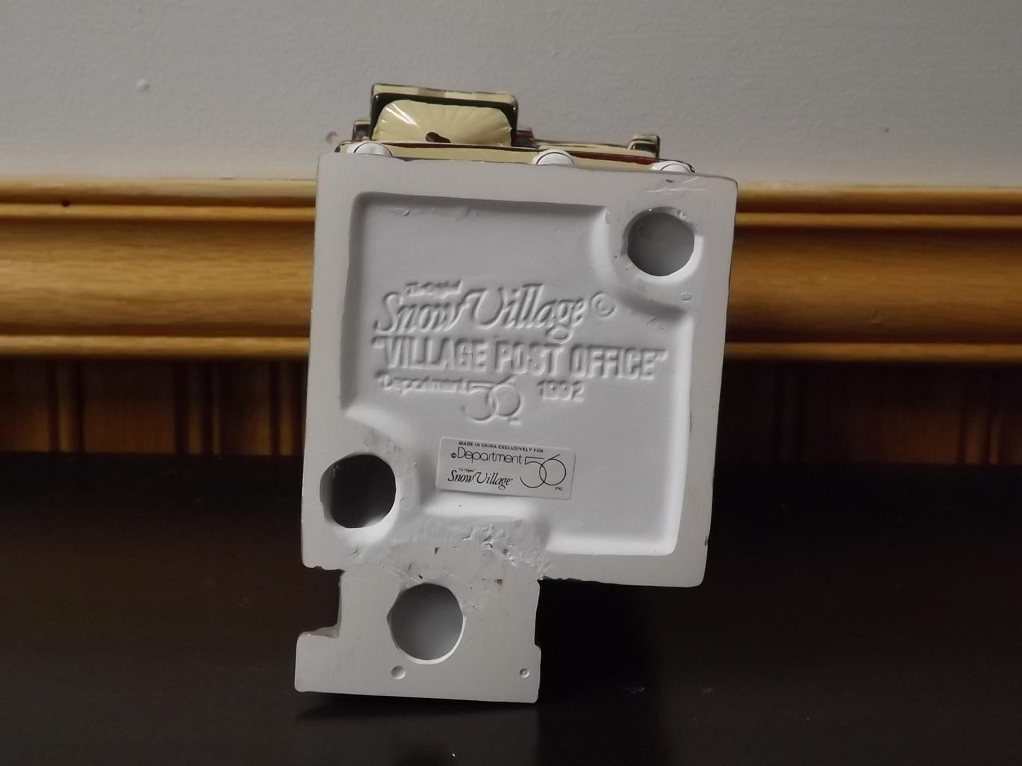 Vintage 1992 Snow Village Post Office Figurine: Holiday Village Scene (With Box & COA)