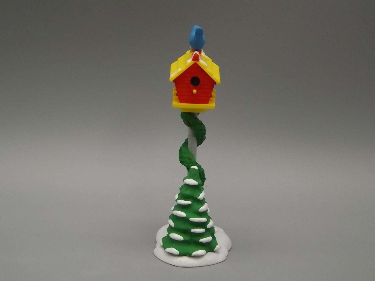 Vintage Snow Village Birdhouse Figurine: "A Home for the Holidays"