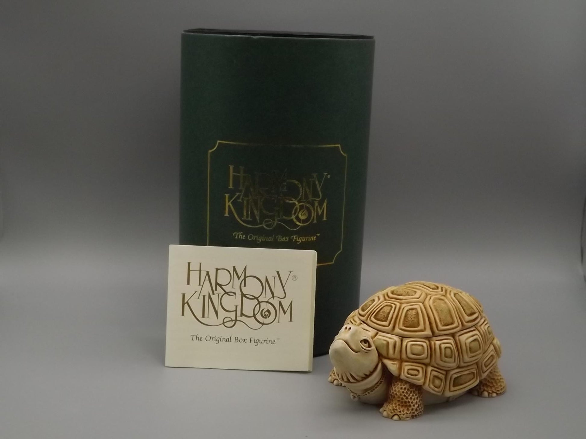 Harmony Kingdom Turtle Figurine: "One Step Ahead" Box, 1994