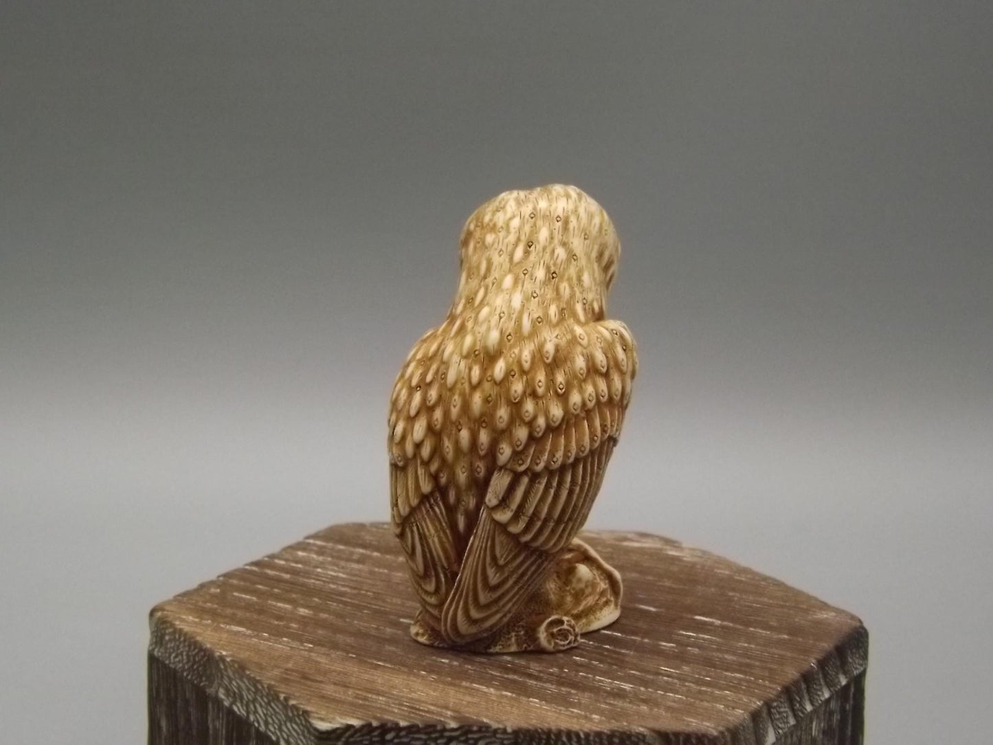 Harmony Kingdom 1999 "Ollie" Netsuke Owl Figurine TJNOW with original box and COA. Excellent condition.