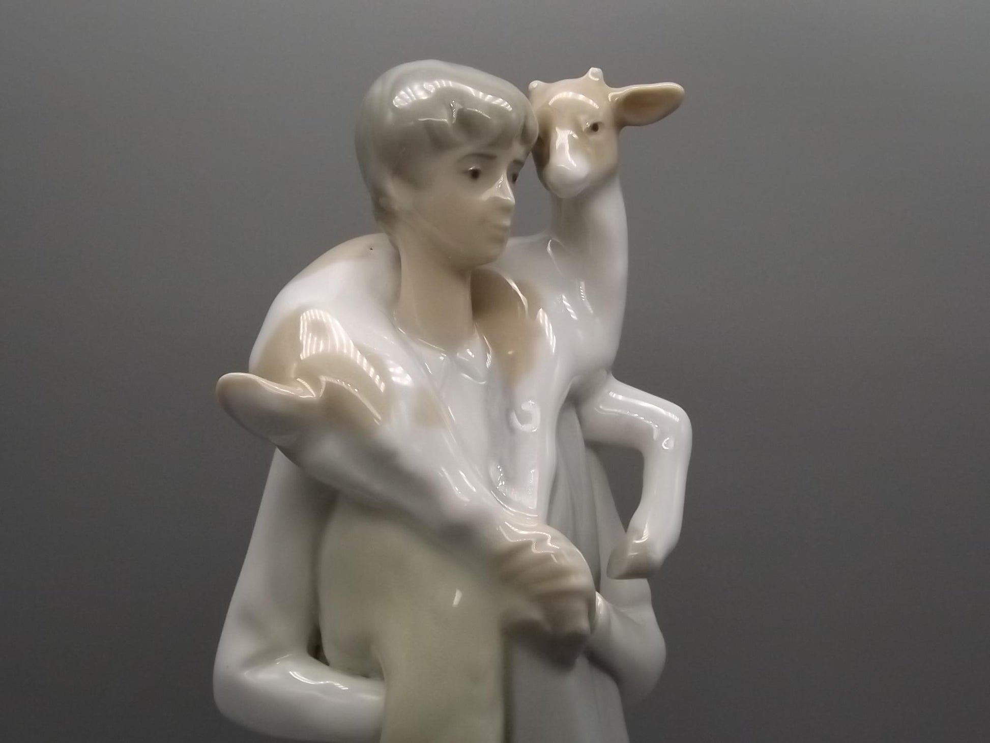 Vintage 1969 Lladro Figurine: "Boy with Goat" #4506