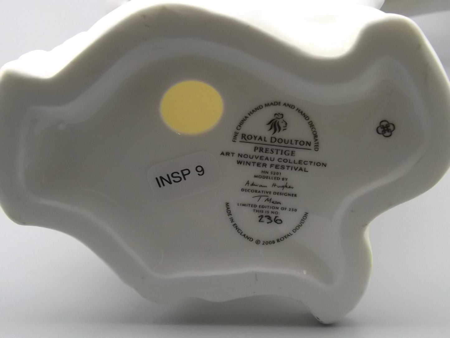 Vintage Royal Doulton Figurine: Art Nouveau "Winter Festival" Limited Edition