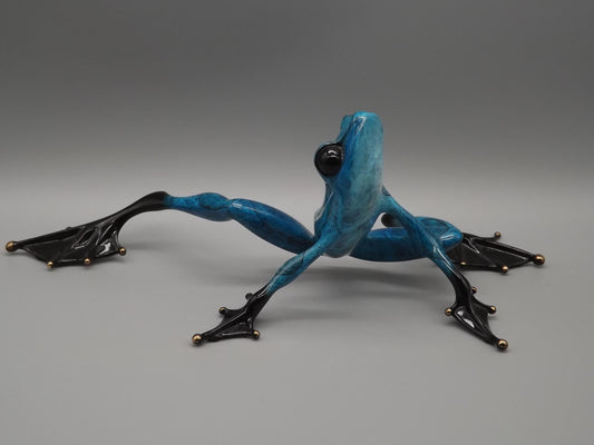 Vintage Frogman Bronze Frog Figurine: Tim Cotterill "Hangin Out" Limited Edition