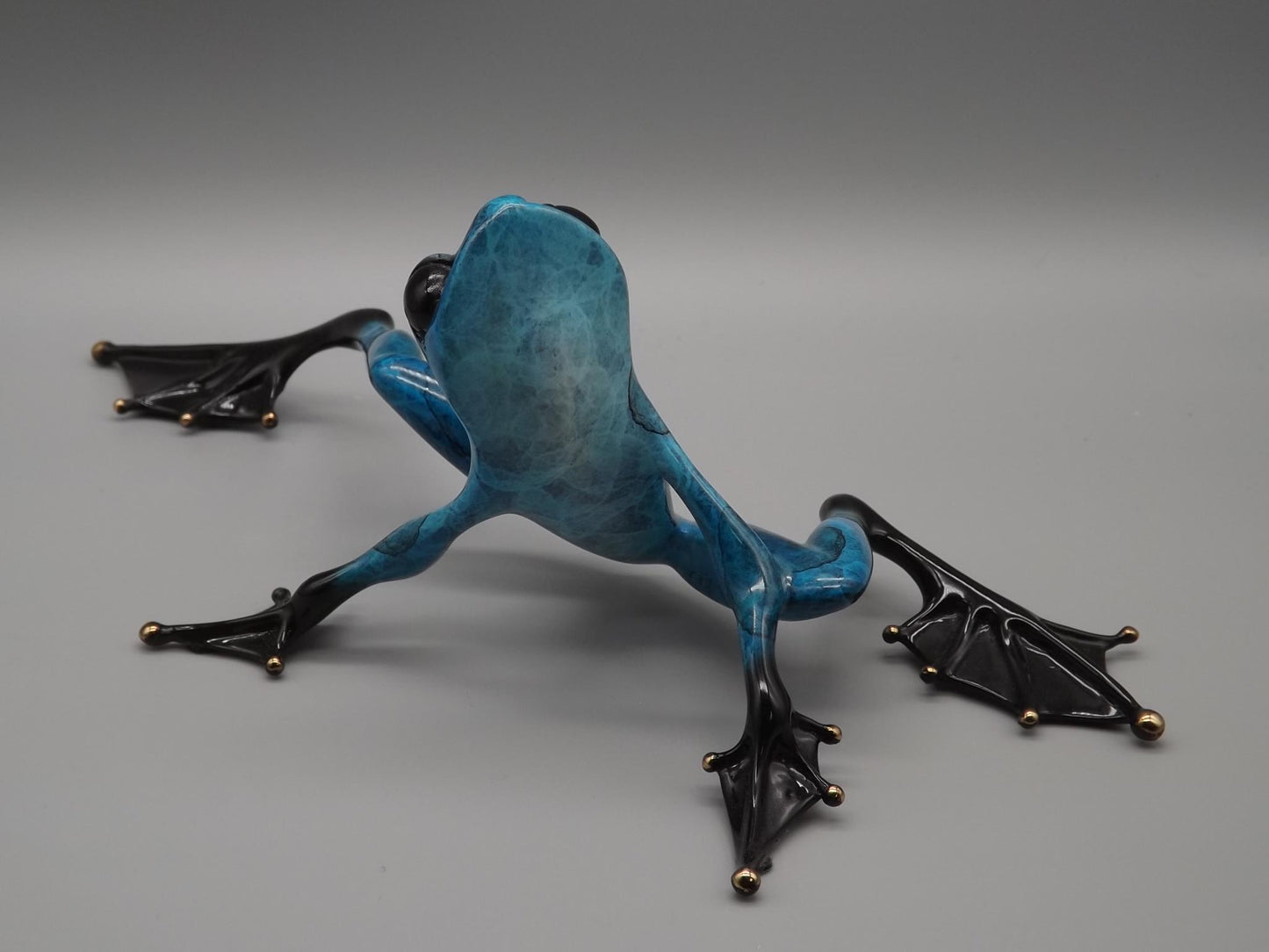 Vintage Frogman Bronze Frog Figurine: Tim Cotterill "Hangin Out" Limited Edition