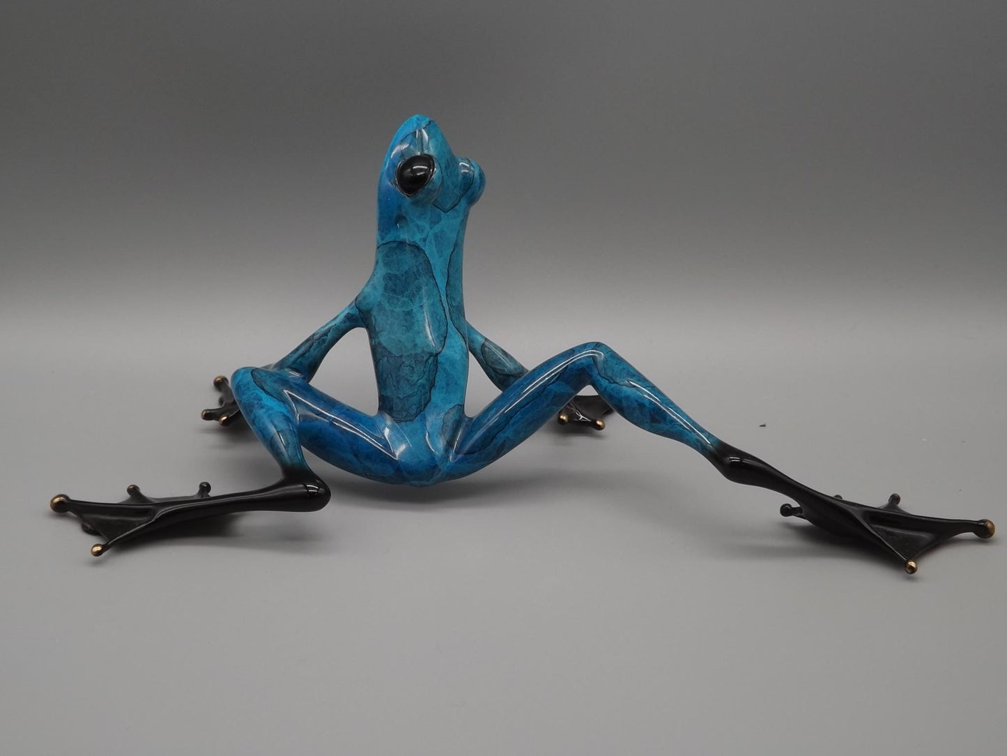 Vintage Frogman Bronze Frog Figurine: Tim Cotterill "Hangin Out" Limited Edition