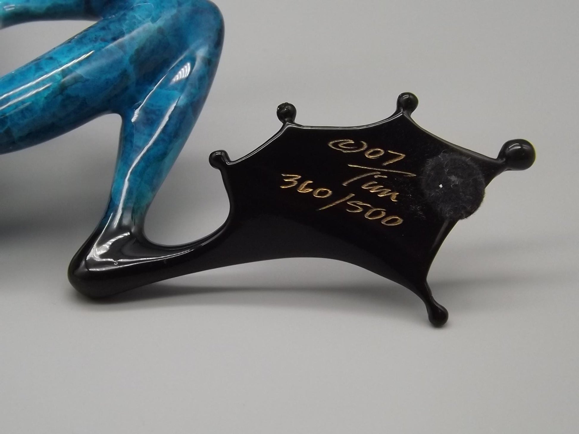 Vintage Frogman Bronze Frog Figurine: Tim Cotterill "Hangin Out" Limited Edition