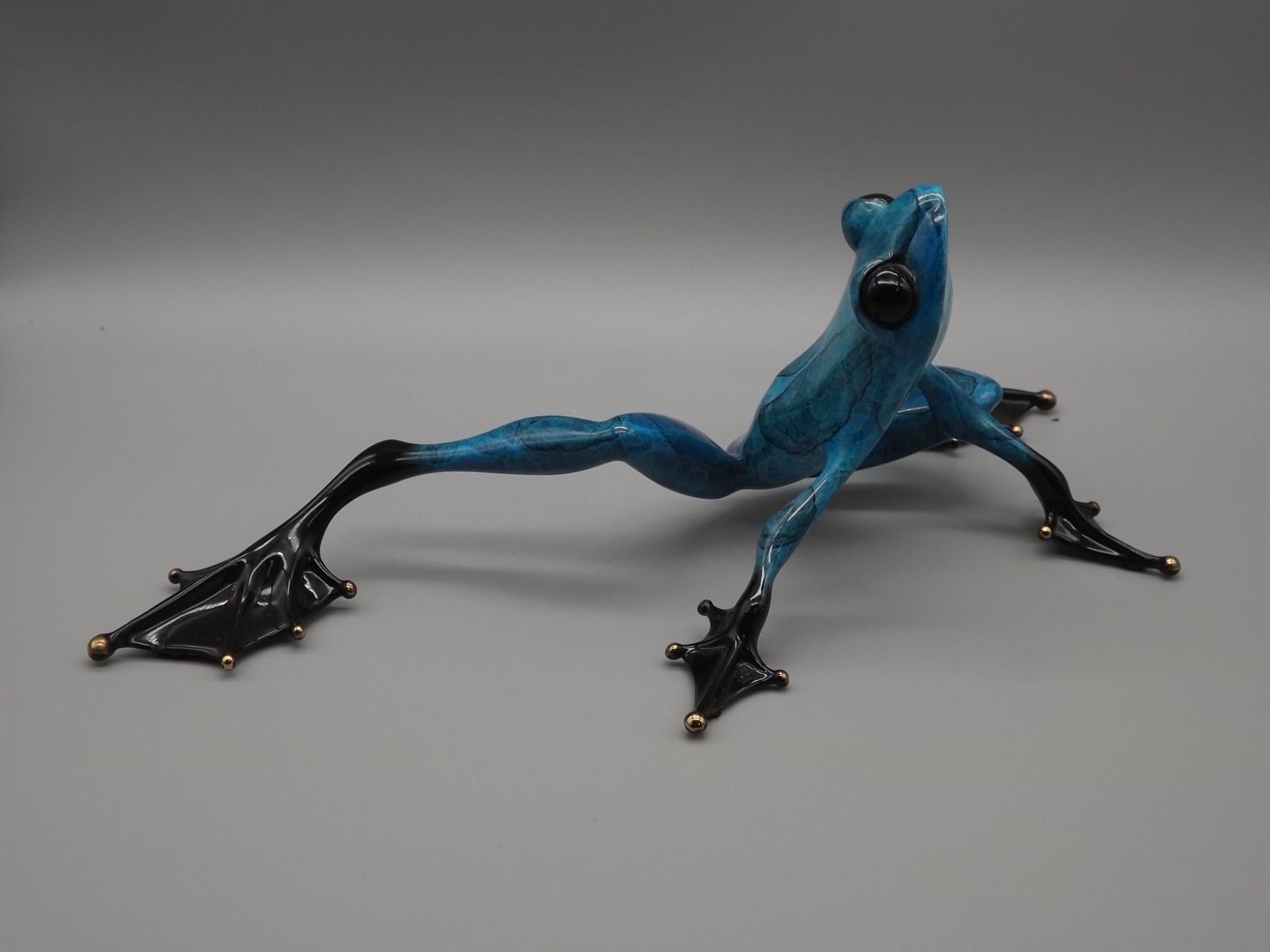 Vintage Frogman Bronze Frog Figurine: Tim Cotterill "Hangin Out" Limited Edition