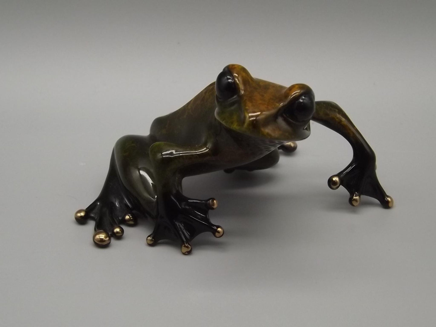 Vintage Frogman Tim Cotterill "Zinny" Bronze Frog Figurine, Artist Proof