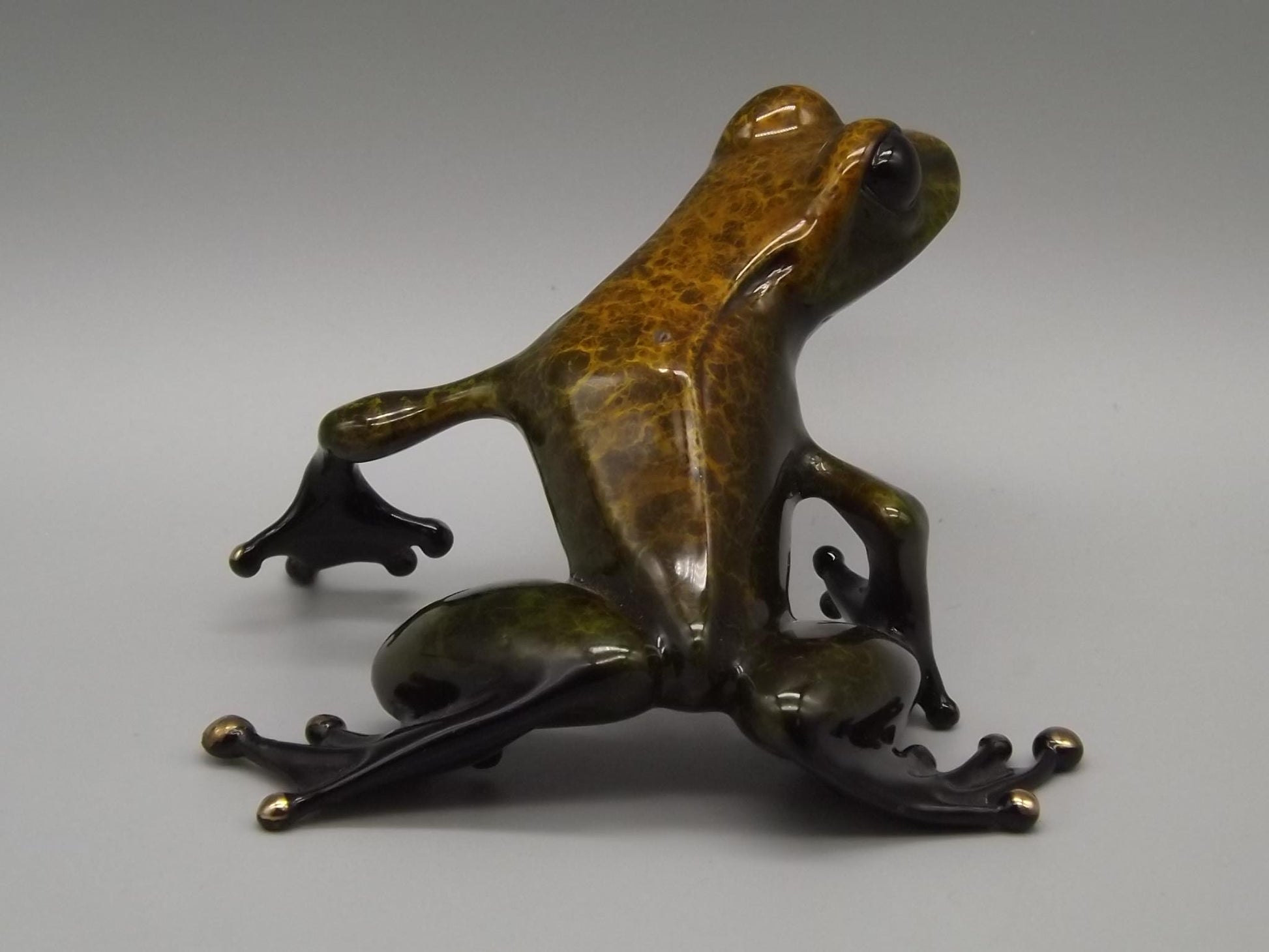 Vintage Frogman Tim Cotterill "Zinny" Bronze Frog Figurine, Artist Proof