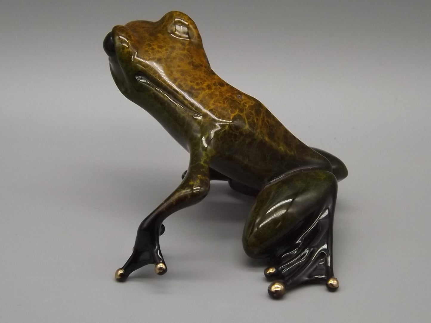 Vintage Frogman Tim Cotterill "Zinny" Bronze Frog Figurine, Artist Proof