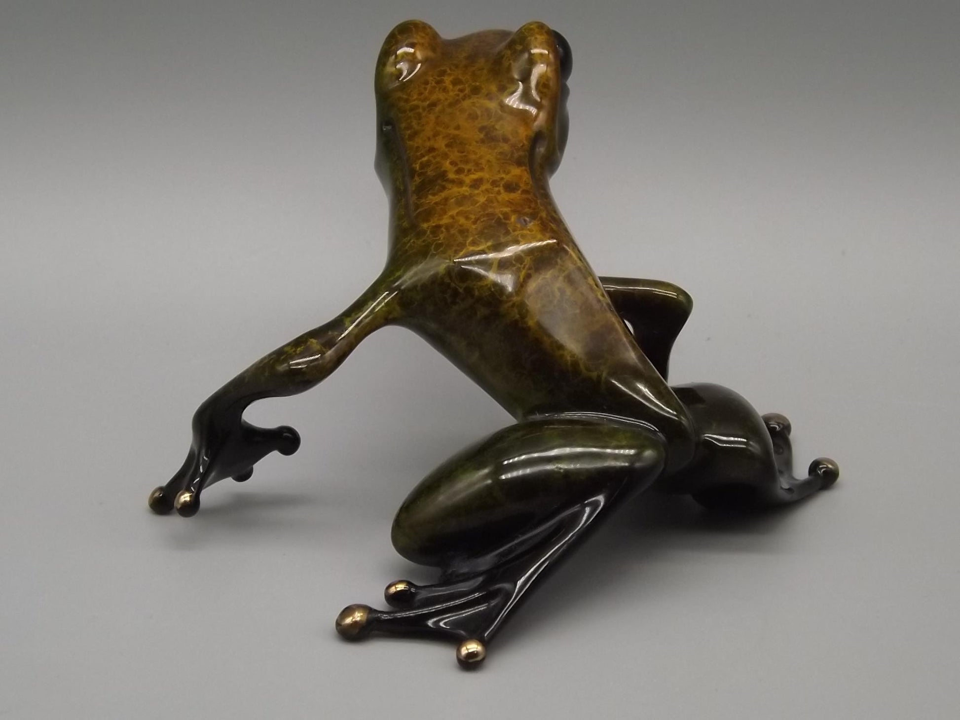 Vintage Frogman Tim Cotterill "Zinny" Bronze Frog Figurine, Artist Proof