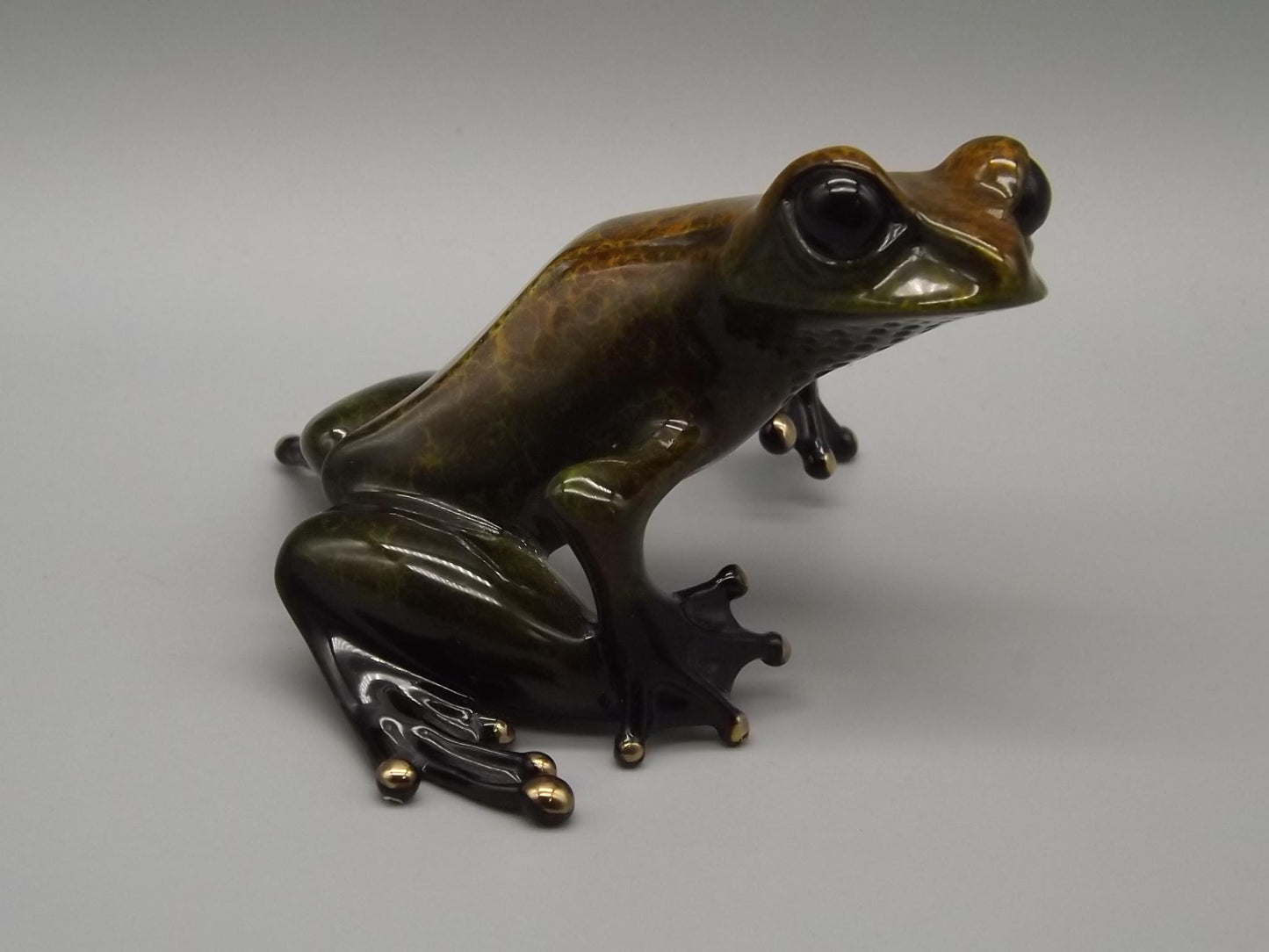Vintage Frogman Tim Cotterill "Zinny" Bronze Frog Figurine, Artist Proof