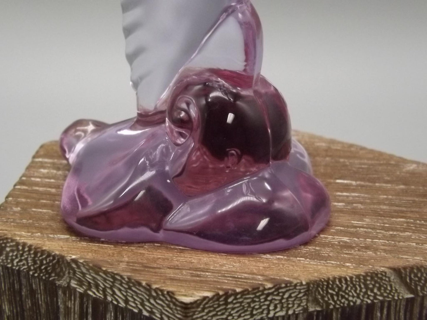 Vintage Heisey Lavender Ice Glass Mallard Figurines - Dalzell Mold Set